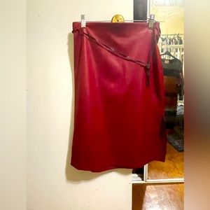 Devan red pencil skirt size 2